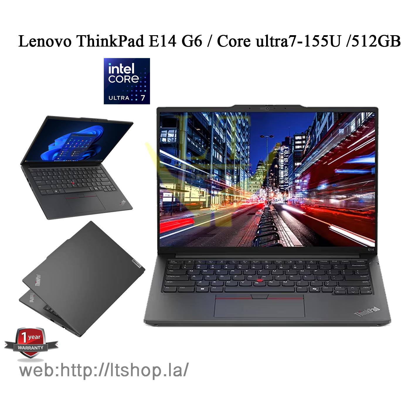 Lenovo ThinkPad E14 G6 / Core ultra7-155U(AI) /512GB